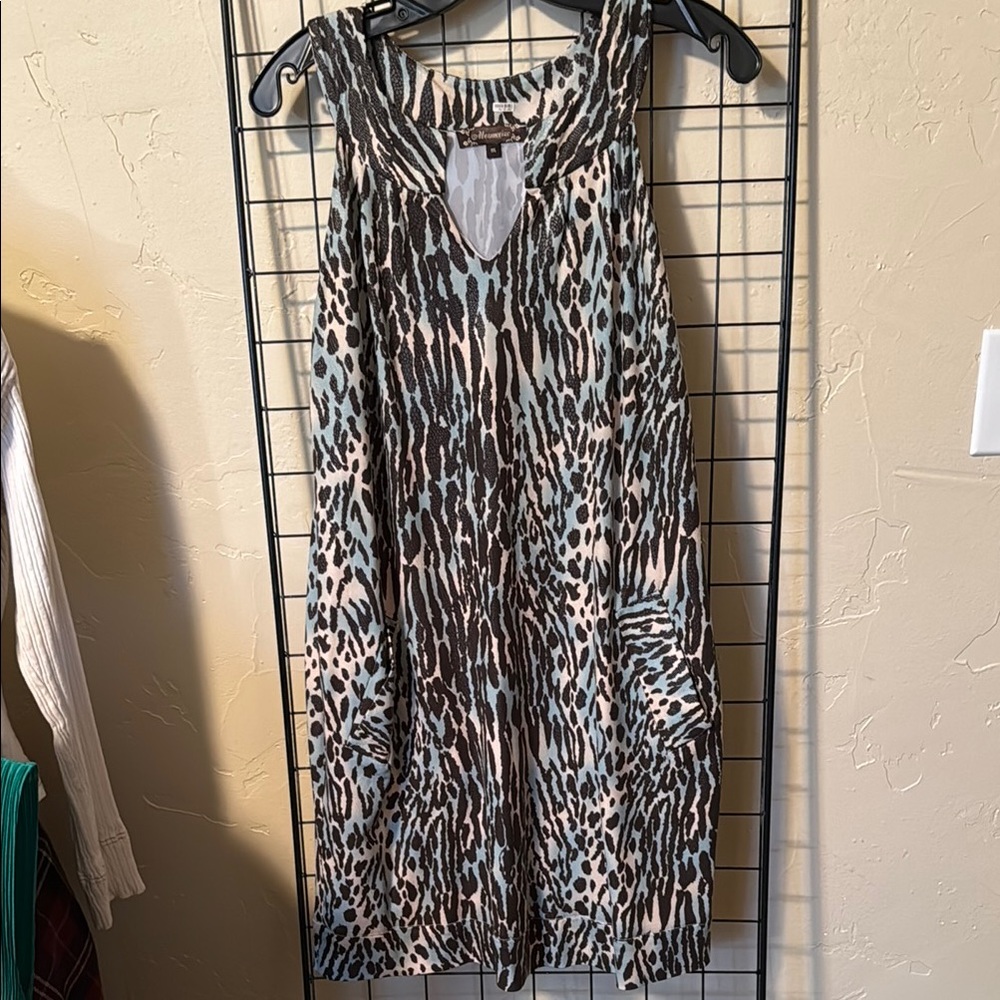 Stylish Animal Print Sleeveless Dress